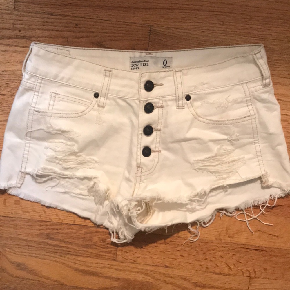 A&F Low Rise Jean Shorts